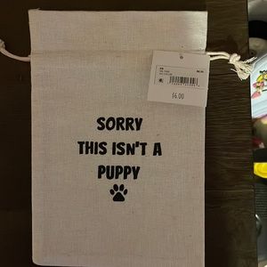 NWT “Sorry this isn’t a puppy” gift bag by Altar’d State